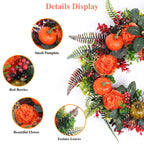 Fall Pumpkin Wreath for Front Door - image 3