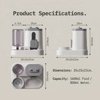 Cat-Shaped Gravity Pet Feeder and Water Dispenser - image 6