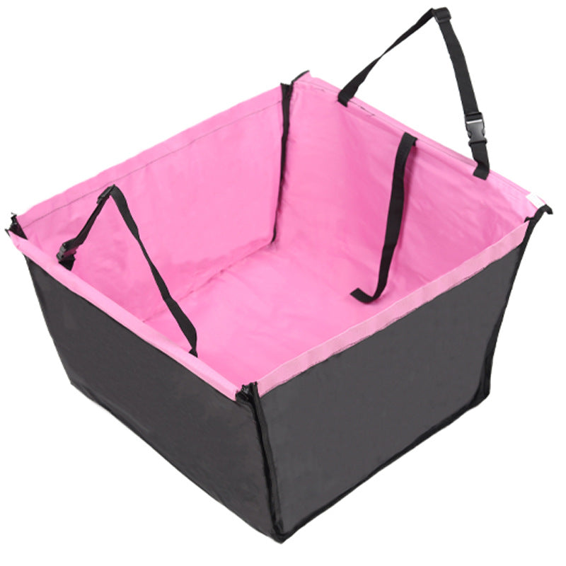 Pink foldable dog car seat mat