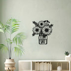 Sunflower Mason Jar Metal Wall Art - image 6