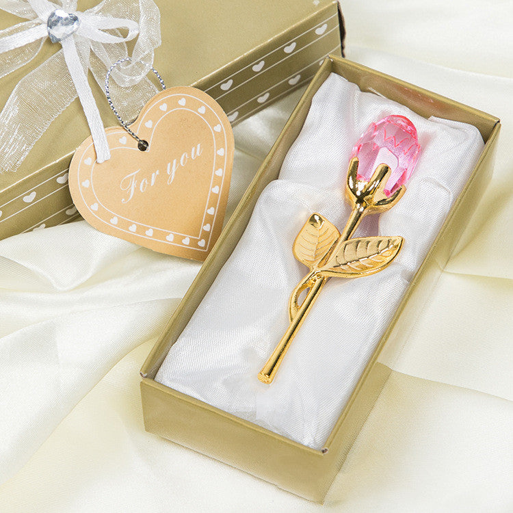 Crystal Metal Rose Keepsake Gift - view 15