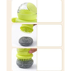 Soap-Dispensing Dish Scrubber with Stainless Steel Ball - view 8