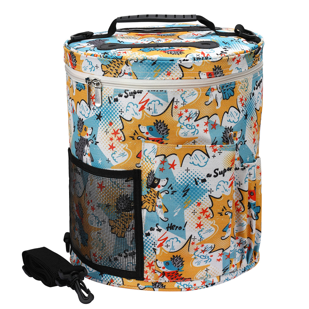 Yarn Storage Bucket Bag with Lid - view 7