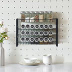 Black Metal Tiered Spice Rack Organizer - image 1