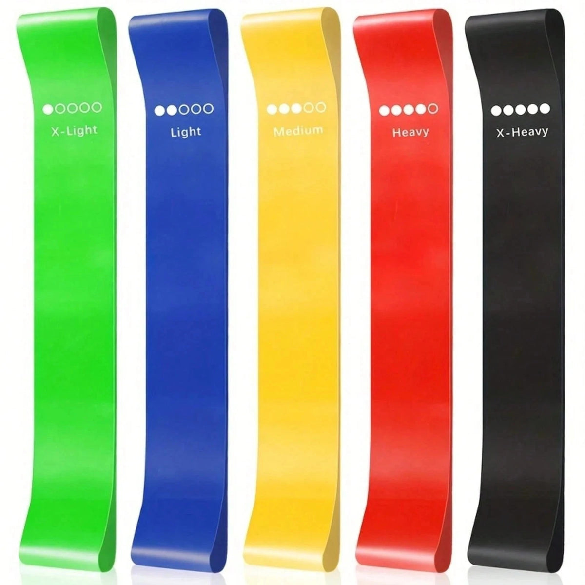 Resistance Loop Bands Set of 5 for Strength, Yoga and Booty Workouts - image 2