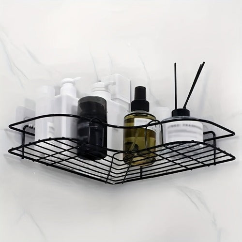 Black Metal Corner Shower Shelf - image 5