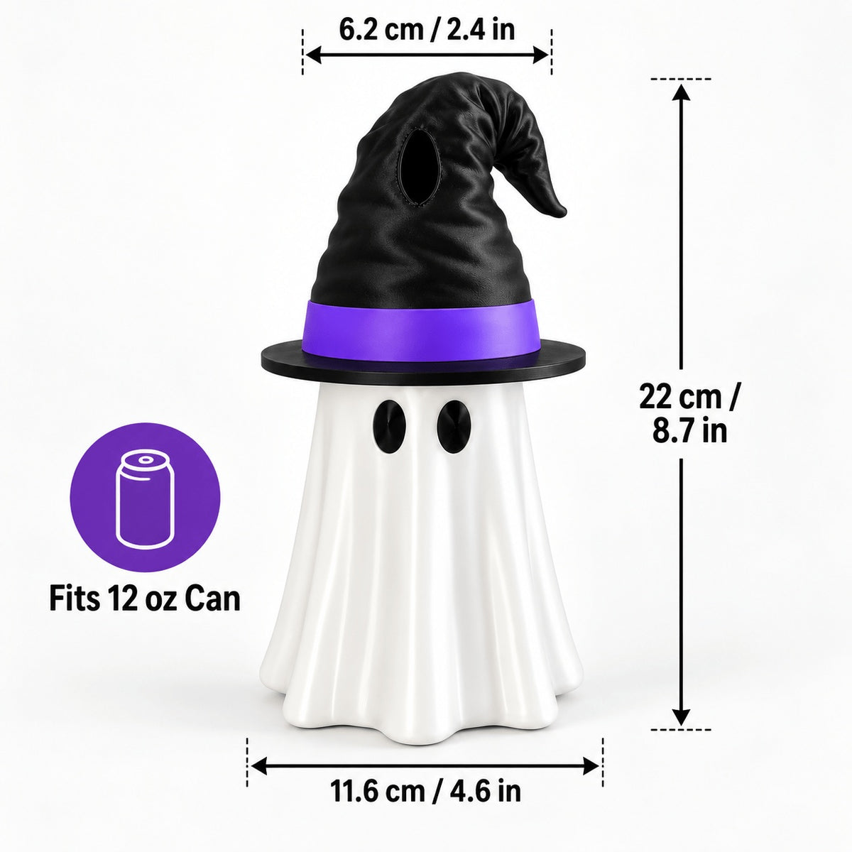 Ghost Can Holder and Witch Hat Topper - view 5
