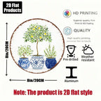 Vintage Lemon Tree Round Wall Sign - view 2