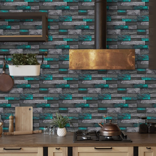 Peel and Stick Mosaic Tile Stickers, Green - view 8