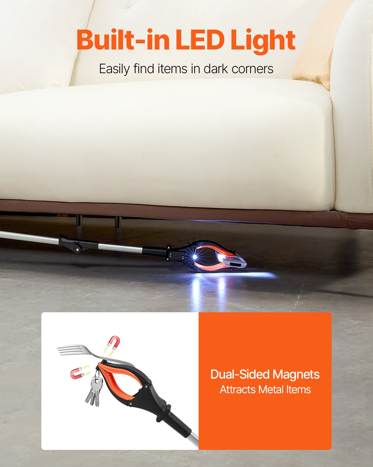 43-Inch Foldable Reacher Grabber Tool - image 5