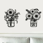 Sunflower Mason Jar Metal Wall Art - image 5