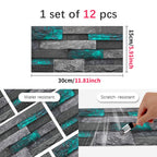 Peel and Stick Mosaic Tile Stickers, Green - view 7