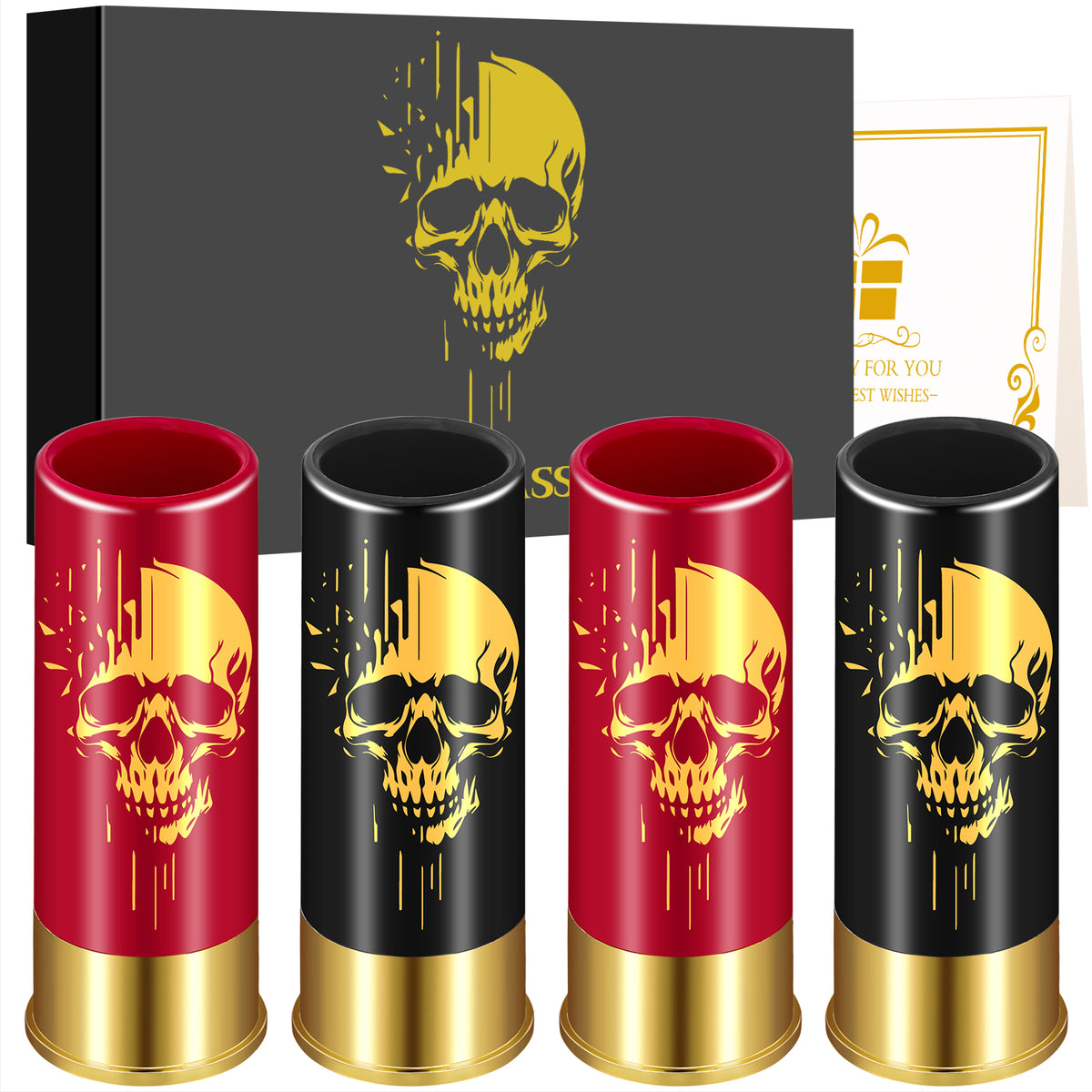 Skull Shot Glasses, Set of 4 - image 12