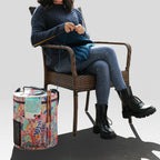 Yarn Storage Bucket Bag with Lid