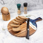 Round Acacia Wood Cutting Board - view 6