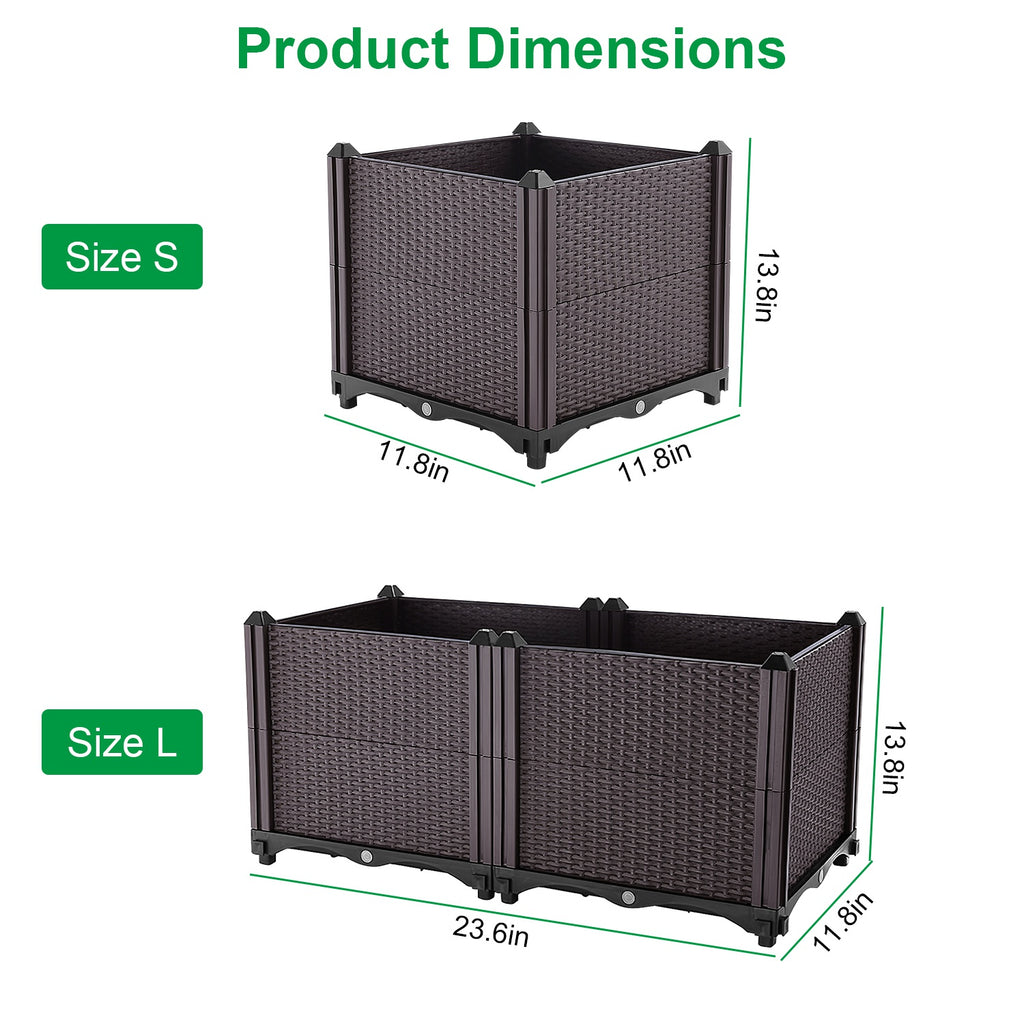 Self-Watering Raised Garden Bed Planter Box - view 8