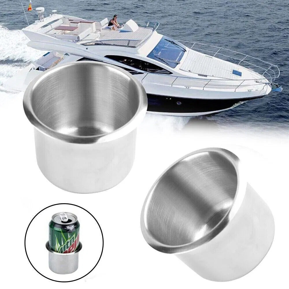 Stainless Steel Drink Holder for Boat, RV and Truck - view 5