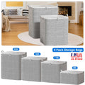 Foldable Fabric Storage Bags, 4 Pack