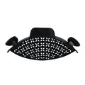 Black silicone clip-on strainer, single piece