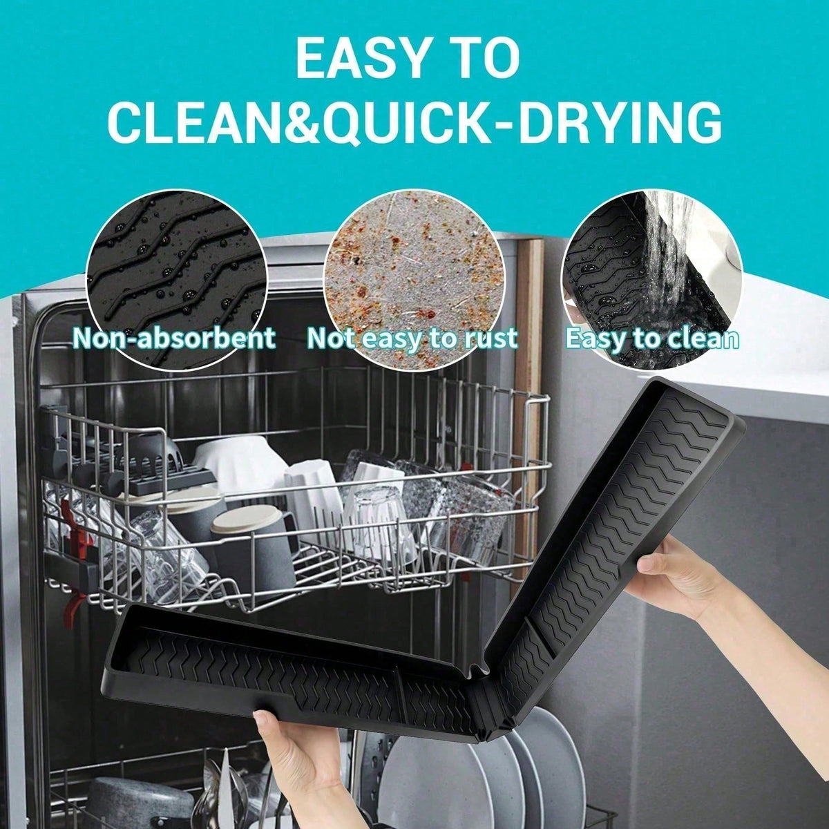 Silicone Stove-Back Shelf Mat, 30 Inch - view 4