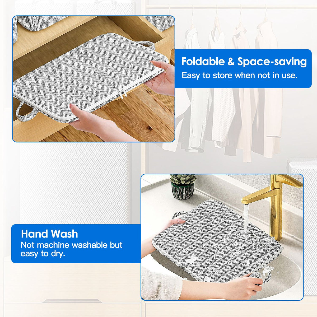 Foldable Fabric Storage Bags, 4 Pack - view 9