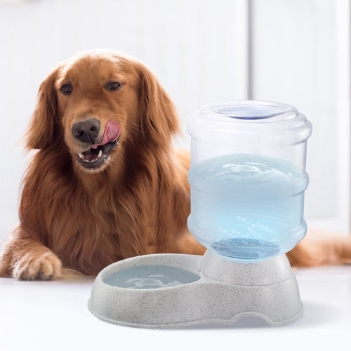 1 Gallon Gravity Pet Water Dispenser, Beige - image 1