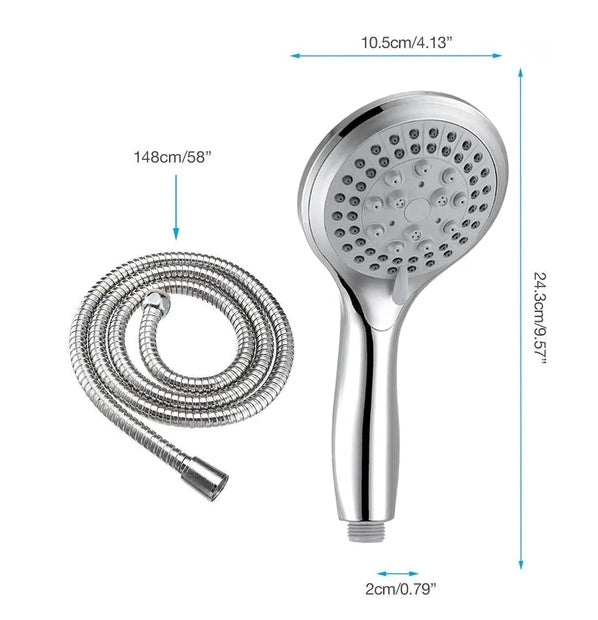 Shower head spray settings
