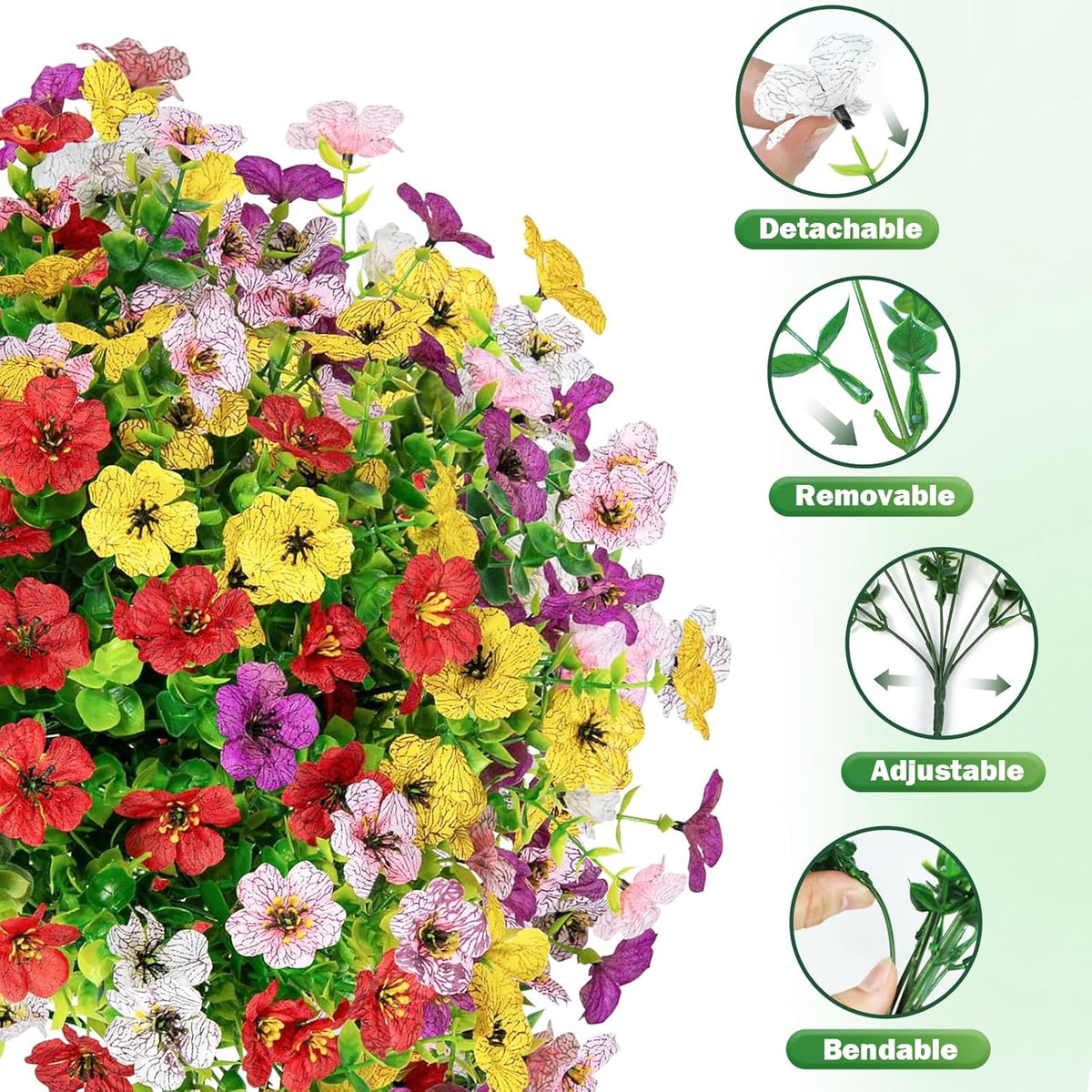 UV-Resistant Artificial Outdoor Flowers - image 7