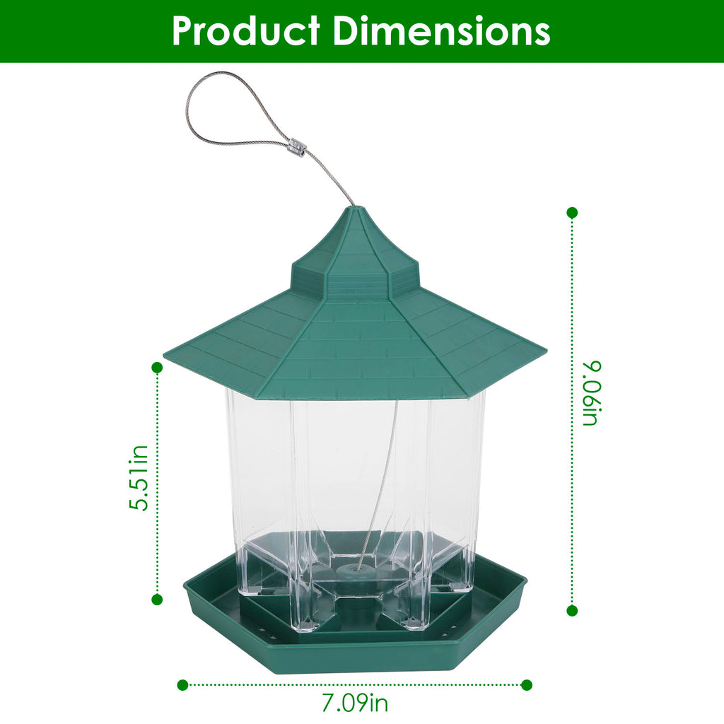Hanging gazebo wild bird feeder, view 7