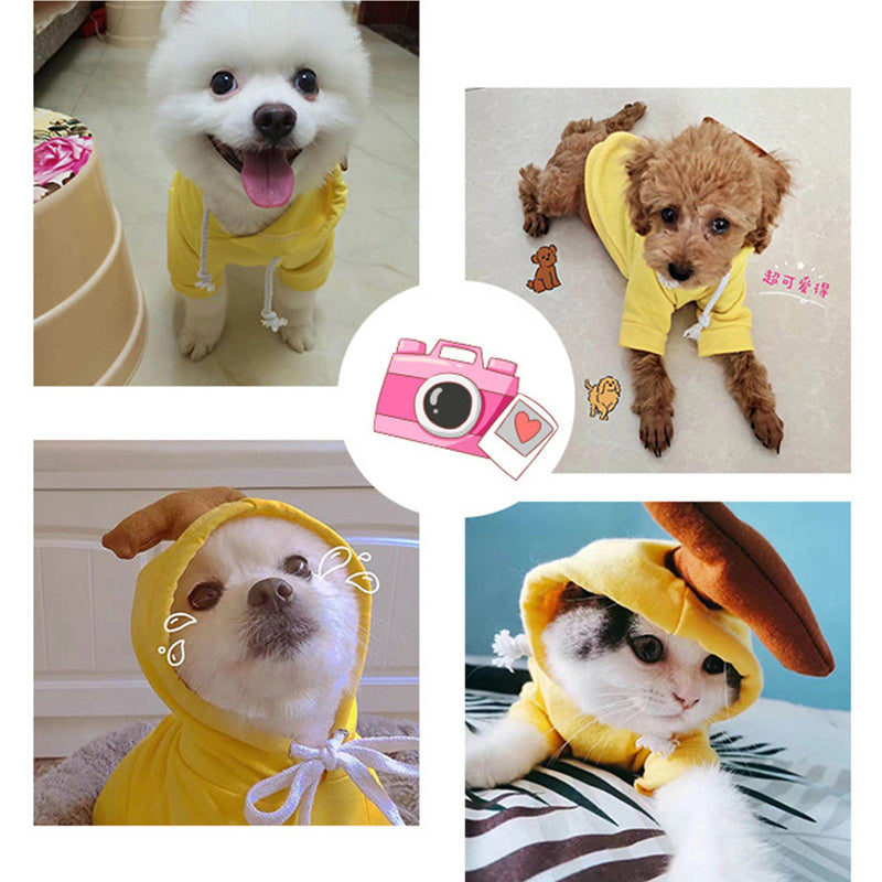 Fleece Dog Hoodie with Fruit Print - view 8