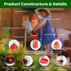 Hand-Blown Glass Hummingbird Feeder, 33 oz - image 10