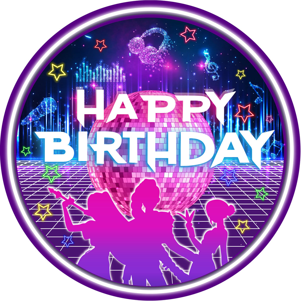 K-Pop Party Supplies 168 Pcs – Purple Neon Tableware, Serves 24 | ZHAS