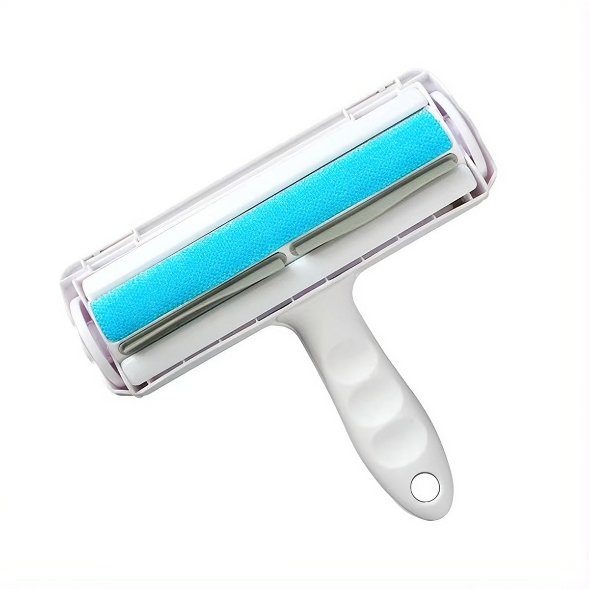 Reusable pet hair remover roller in White and Blue