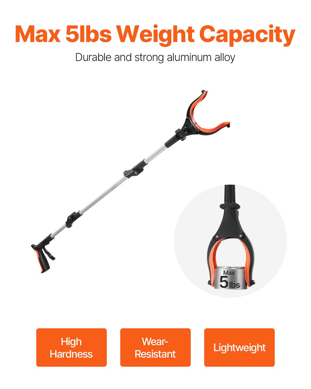 43-Inch Foldable Reacher Grabber Tool - image 4