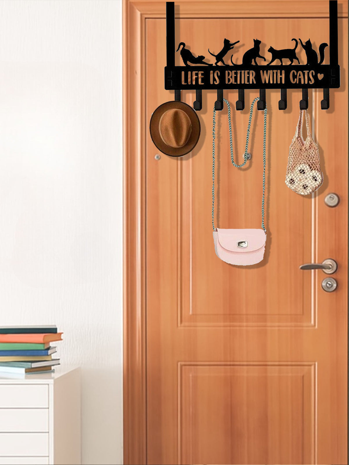 Over-the-door cat hook rack - view 7 of 9