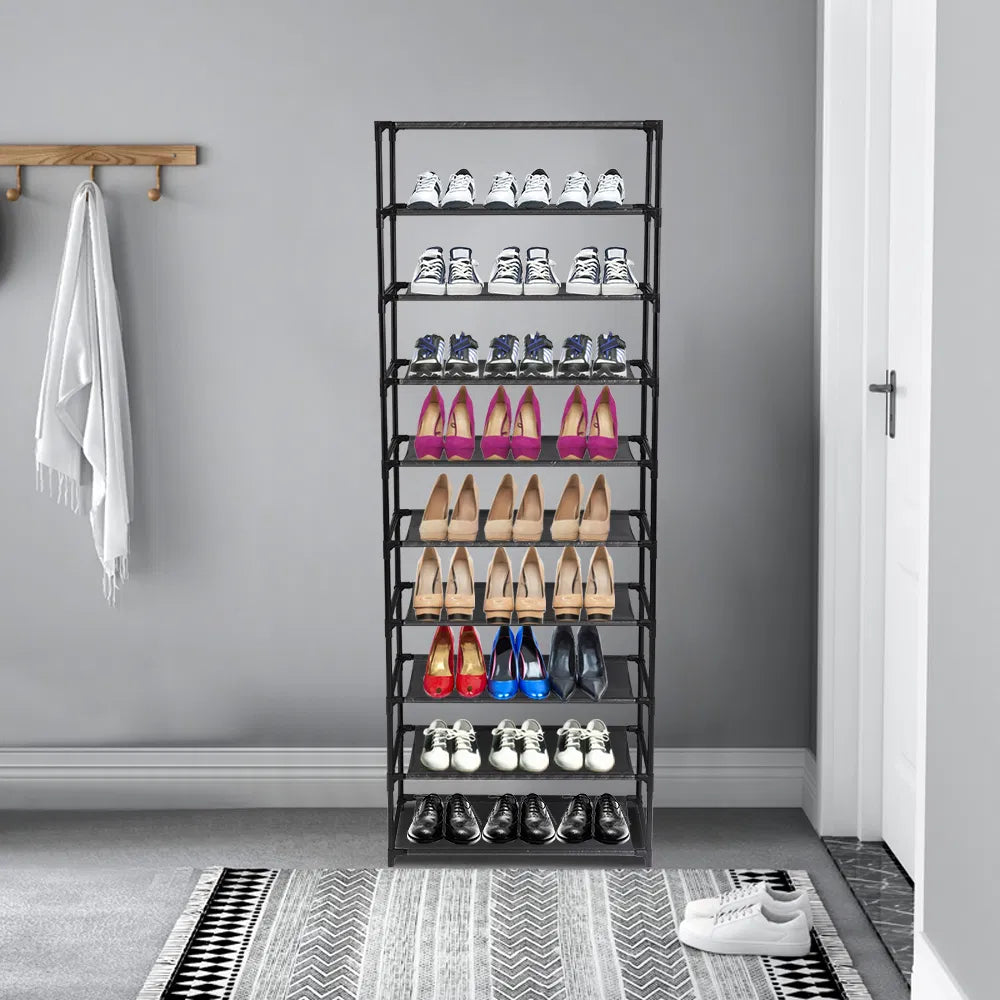 10-Tier Stackable Shoe Rack, Holds About 50 Pairs - view 8