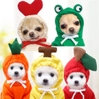 Fleece Dog Hoodie with Fruit Print - view 5