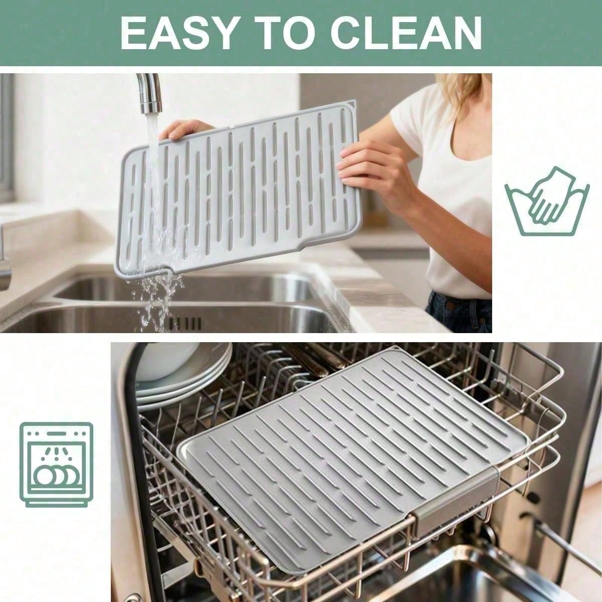 Large Silicone Dish Drying Mat - image 10