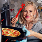 Silicone Oven Rack Push-Pull Tool with Long Handle - image 2