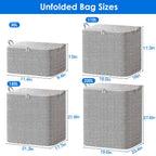 Foldable Fabric Storage Bags, 4 Pack - view 8