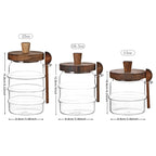 25 oz Glass Coffee Storage Jar with Wooden Lid and Spoon - image 2
