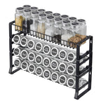 Black Metal Tiered Spice Rack Organizer - image 6