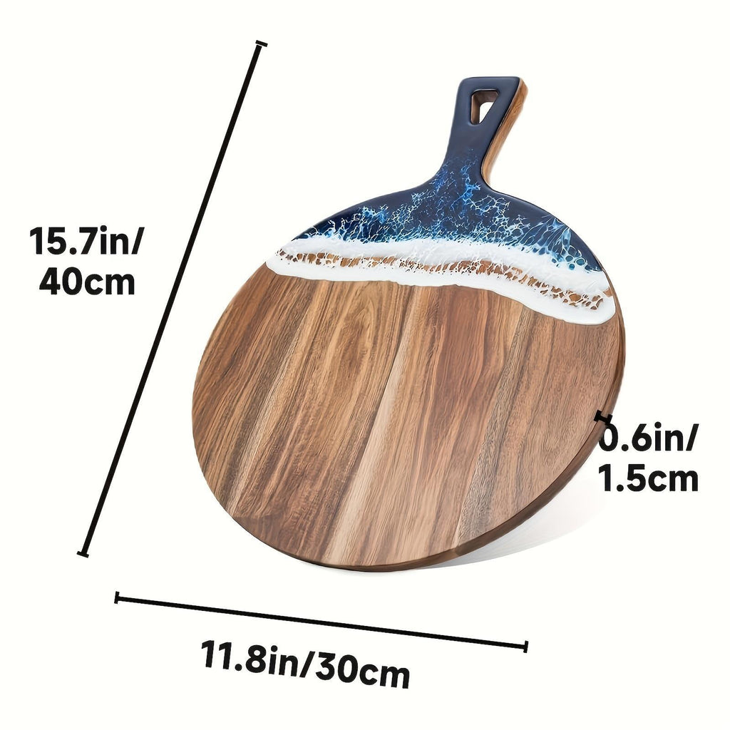Round Acacia Wood Cutting Board - view 2