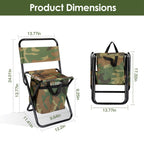 Folding Fishing Chair with Backrest and Cooler Bag - image 7
