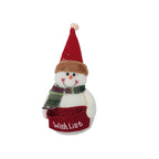 Plush Christmas Gnome and Snowman Decoration - view 2