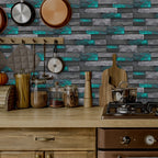 Peel and Stick Mosaic Tile Stickers, Green - view 10