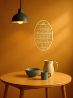 Gold Islamic Calligraphy Oval Metal Wall Art - image 3