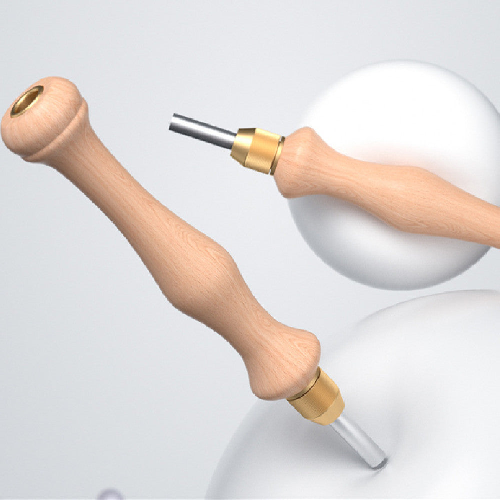 Wooden Punch Needle Tool with Threader