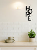 HOME metal sign overview