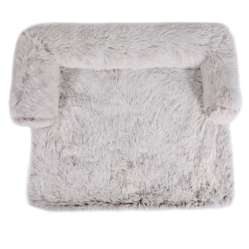 Plush Faux-Fur Dog Bed and Couch Cover - image 8
